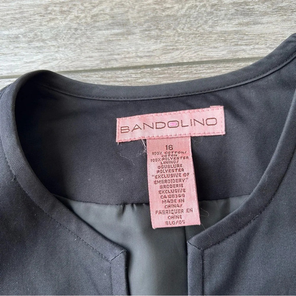 BANDOLINO BLACK  FLORAL JACKET - Picture 6 of 13